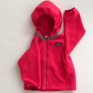 Patagonia baby 12-18m pink fleece long sleeve